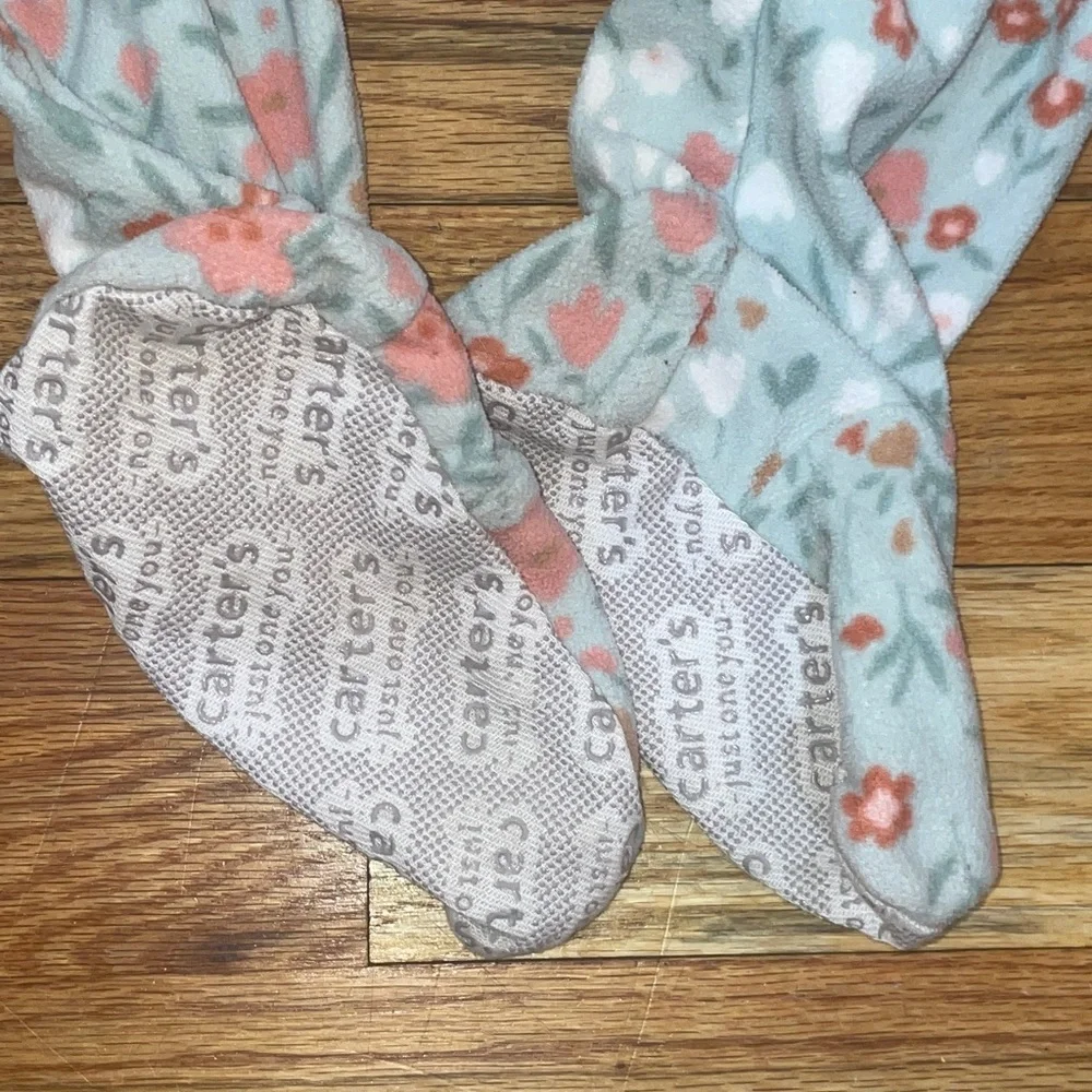 Carters BUNDLE 5 FOOTSIE PAMAJAS set Cozy Polar Bear Kids Pajamas Blue
